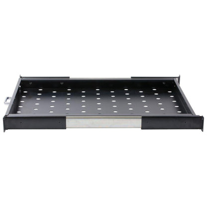 Rockstable 1 HE 19 Zoll Fachboden ausziehbar, perforiert | 565mm tief