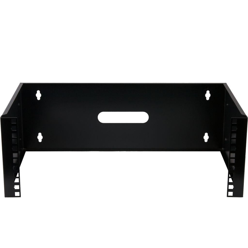 Rockstable 4 HE 19" Wandmontagerahmen - Montageset - Schwarz - SPCC - Stahl - 4U - Quadratisch - offen