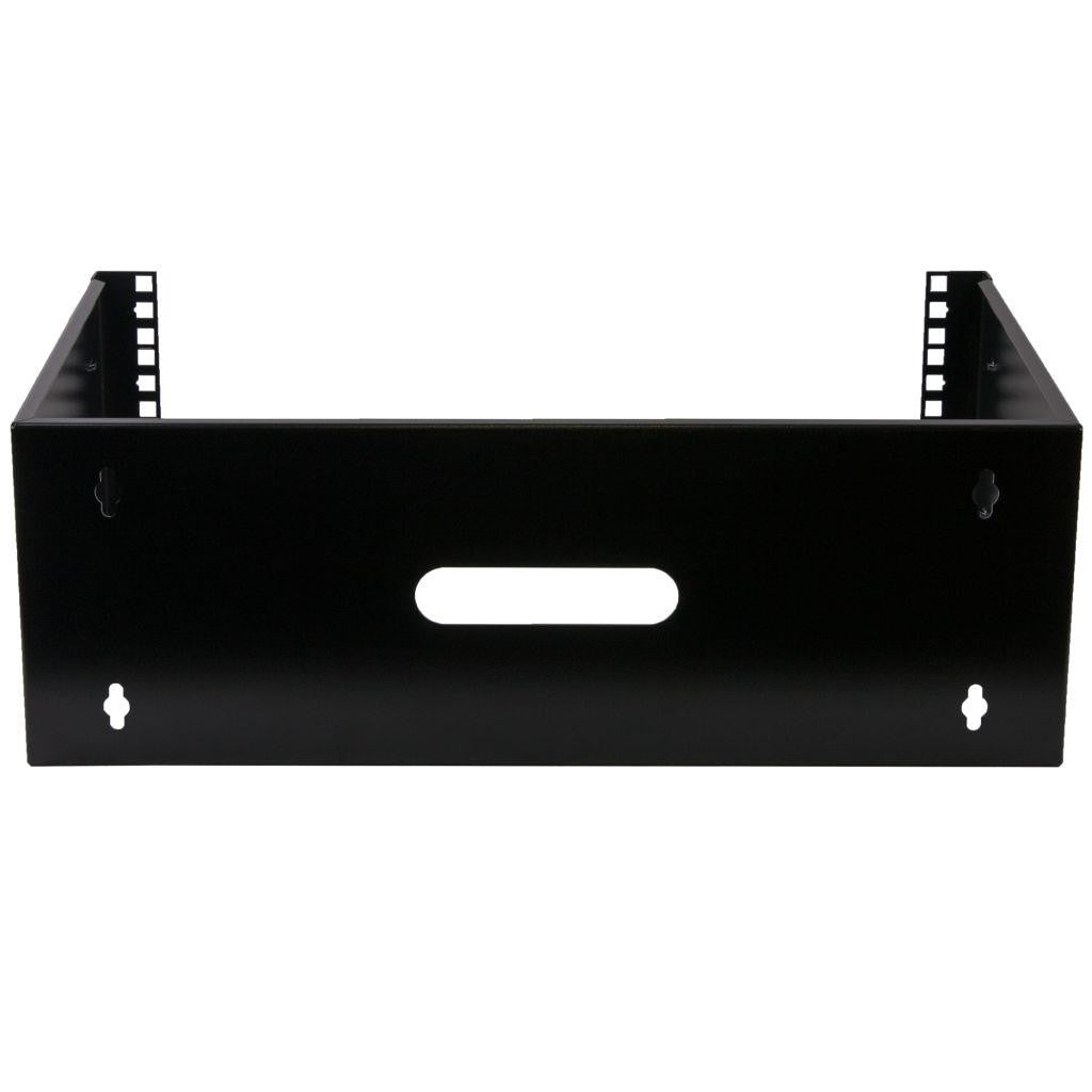 Rockstable 4 HE 19" Wandmontagerahmen - Montageset - Schwarz - SPCC - Stahl - 4U - Quadratisch - offen