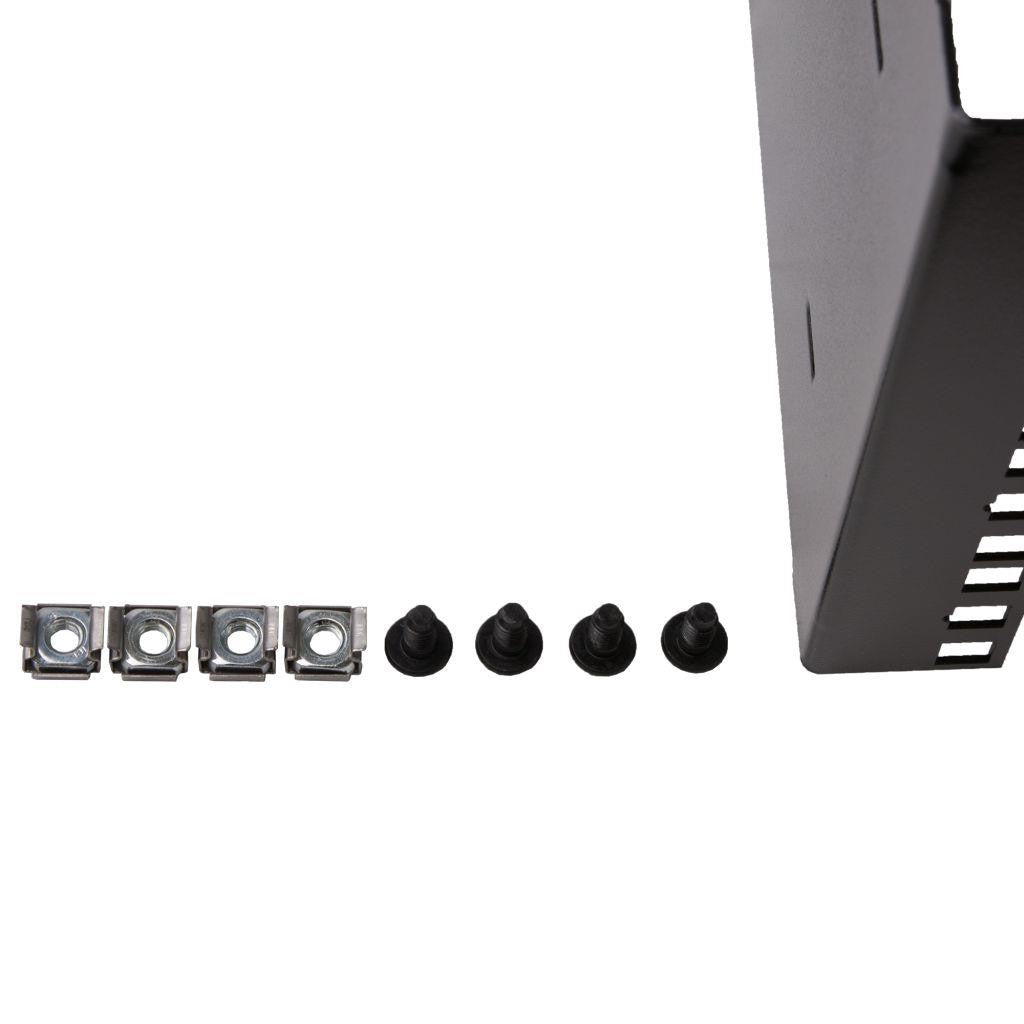 Rockstable 4 HE 19" Wandmontagerahmen - Montageset - Schwarz - SPCC - Stahl - 4U - Quadratisch - offen