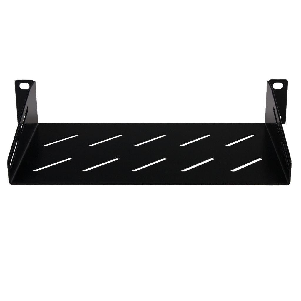 Rockstable 1 HE 10" Fachboden - Regalboden - Schwarz - SPCC - Stahl - 1U - Oval - 25,4 cm (10 Zoll)