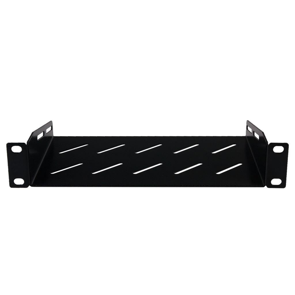 Rockstable 1 HE 10" Fachboden - Regalboden - Schwarz - SPCC - Stahl - 1U - Oval - 25,4 cm (10 Zoll)