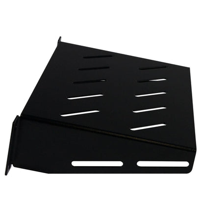 Rockstable 1 HE 10" Fachboden - Regalboden - Schwarz - SPCC - Stahl - 1U - Oval - 25,4 cm (10 Zoll)