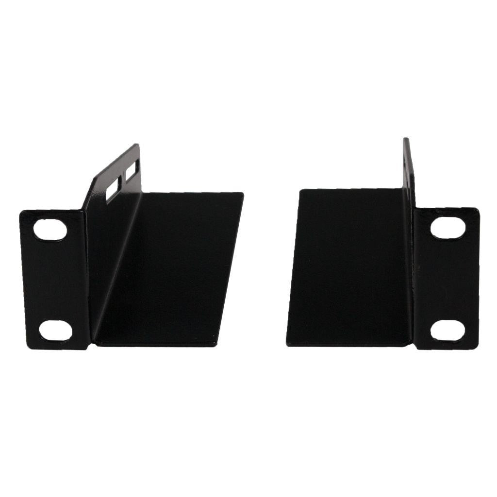 Rockstable 10" L-Trageschienen - Regal-Schienenset - Schwarz - SPCC - Stahl - 1U - Oval - 25,4 cm (10 Zoll)