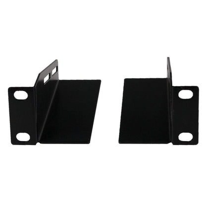 Rockstable 10" L-Trageschienen - Regal-Schienenset - Schwarz - SPCC - Stahl - 1U - Oval - 25,4 cm (10 Zoll)