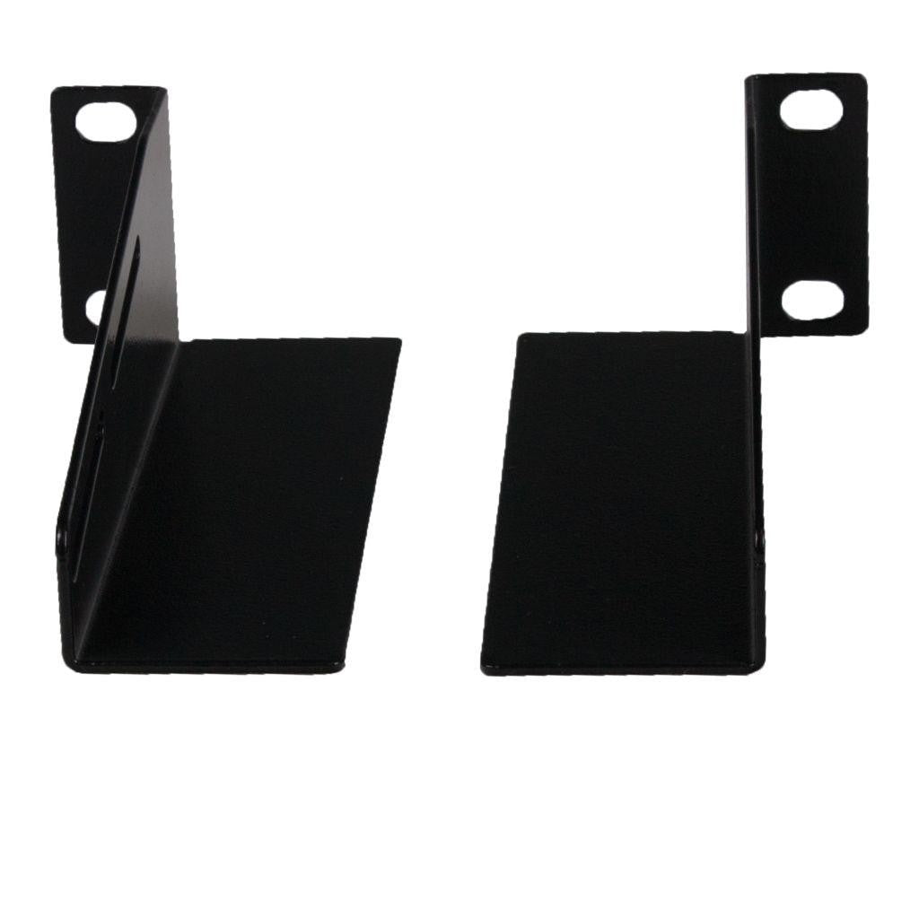 Rockstable 10" L-Trageschienen - Regal-Schienenset - Schwarz - SPCC - Stahl - 1U - Oval - 25,4 cm (10 Zoll)