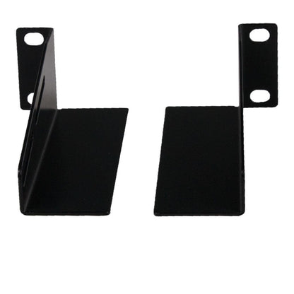 Rockstable 10" L-Trageschienen - Regal-Schienenset - Schwarz - SPCC - Stahl - 1U - Oval - 25,4 cm (10 Zoll)