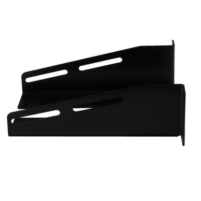 Rockstable 10" L-Trageschienen - Regal-Schienenset - Schwarz - SPCC - Stahl - 1U - Oval - 25,4 cm (10 Zoll)