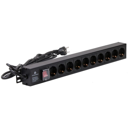 Rockstable 1 HE Steckdosenleiste 10-fach