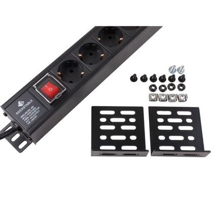 Rockstable 1 HE Steckdosenleiste 15-fach