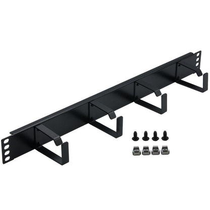 Rockstable 1 HE 19 Zoll Kabelmanagement | 4 Klemmen