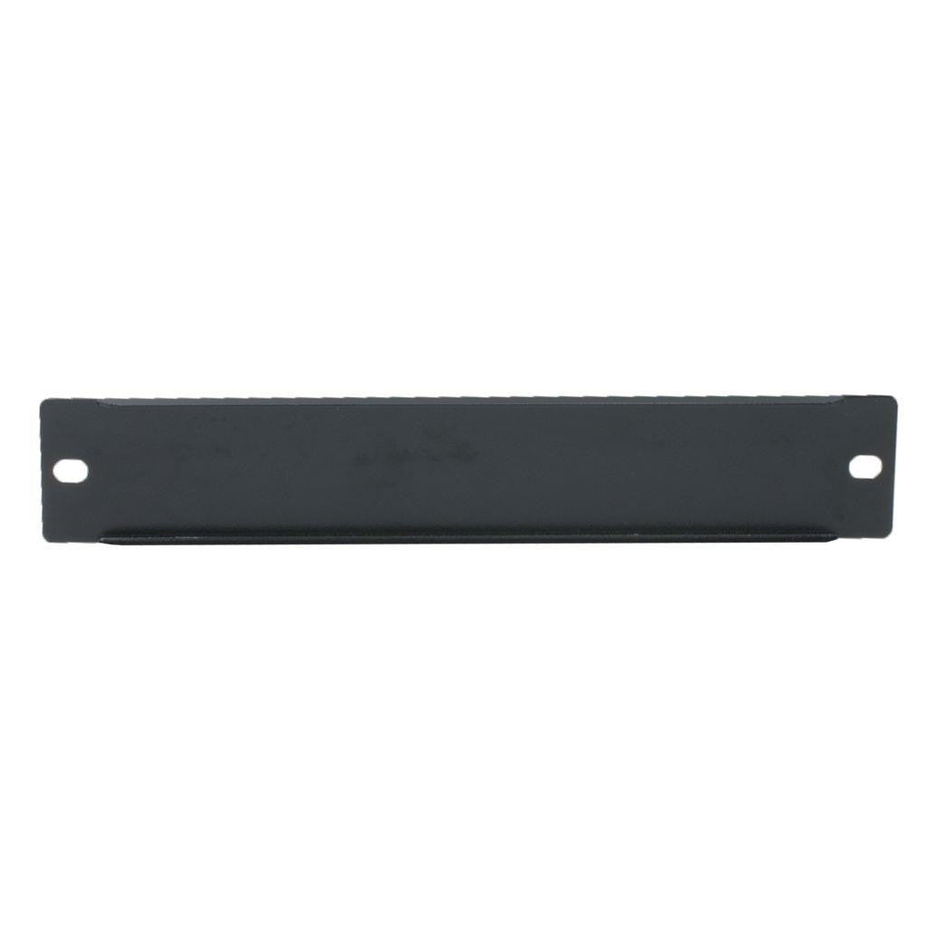 Rockstable 1 HE 10" Abdeckplatte - Regal-Abdeckung - Schwarz - SPCC - Stahl - 1U - Oval - 25,4 cm (10 Zoll)