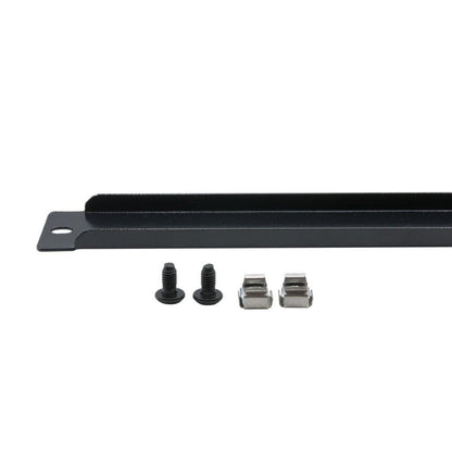 Rockstable 1 HE 10" Abdeckplatte - Regal-Abdeckung - Schwarz - SPCC - Stahl - 1U - Oval - 25,4 cm (10 Zoll)