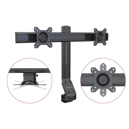 Rockstable Monitorarm | Monitorhalterung Advanced für 13-32 Zoll Flat oder Curved Bildschirme