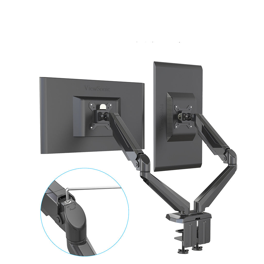 Rockstable Monitorarm | Monitorhalterung Professional, für 13-32 Zoll Flat oder Curved Bildschirme - RS-MM010B - 4260714311885