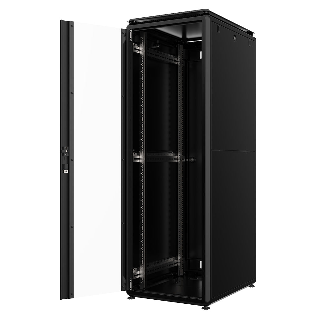 Rockstable 42HE 19 Zoll 600x800x2027mm (BxTxH) Serverschrank | Netzwerkschrank Glastür - Premium Line
