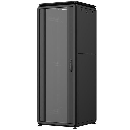 Rockstable 32HE 19 Zoll 600x600x1583mm (BxTxH) Serverschrank | Netzwerkschrank Glastür - Premium Line