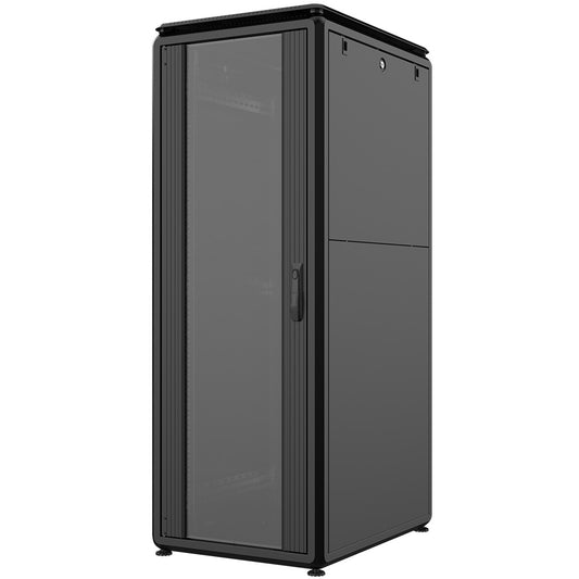 Rockstable 32HE 19 Zoll 600x1000x1583mm (BxTxH) Serverschrank | Netzwerkschrank Glastür - Premium Line