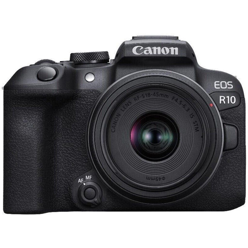 Canon EOS R10 + RF-S 18-45mm F4.5-6.3 IS STM - 24,2 MP - 6000 x 4000 Pixel - CMOS - 2,5x - 4K Ultra HD - Schwarz