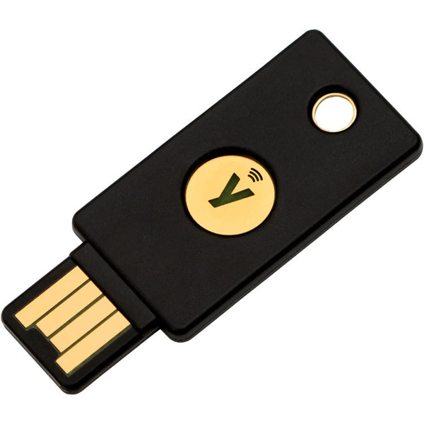 YUBICO YubiKey 5 NFC Fido-Stick USB 2.0 A in black for secure authentication and connectivity.