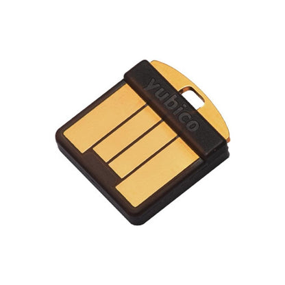 YUBICO YubiKey 5 Nano - Windows - Mac OS - Linux - No Batteries Required - Schwarz - Gold - USB-A - FIDO 2 Certified - FIDO Universal 2nd Factor (U2F) Certified