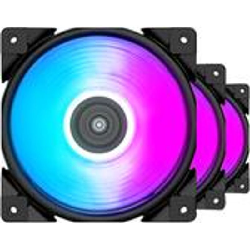 Pccooler 3in1 120mm Halo Gehäuselüfter in RGB - Ventilator - 12 cm - 1000 RPM - 2000 RPM - 26,5 dB - 65 cfm