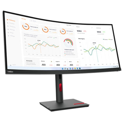Lenovo ThinkVision T34w-30 - LED-Monitor - gebogen - 86.4 cm (34")