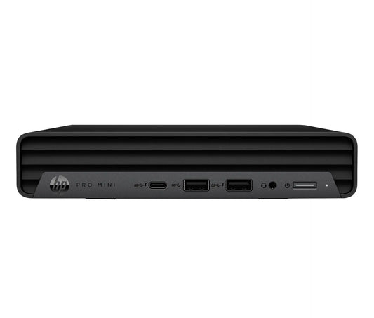 HP Pro 400 G9 Mini Core i5 13500T 16/512GB W11 Pro side view showing ports and sleek design
