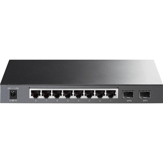 TP-LINK TL-SG2210P 8-Port Gigabit Smart PoE Switch with 2 SFP Slots - Switch - verwaltet