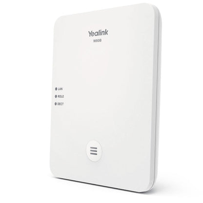 Yealink W80B - 1,8 - 1,9 GHz - 300 m - SNTP/NTP - VLAN - SIP v1 - SIP v2 - UDP/TCP/TLS - DHCP - HTTPS - SHA-256 - SRTP - SSL/TLS - AJB - CNG - G.726 - G.729 - PLC - VAD - iLBC - Yealink W53H/W56H