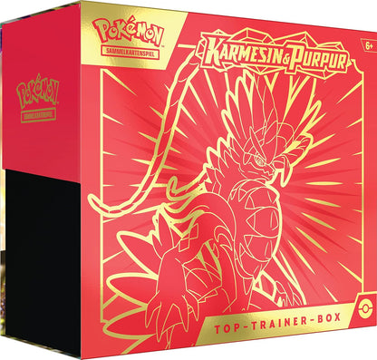 Pokemon - Top-Trainer-Box Karmesin & Purpur (Koraidon) (9 Boosterpacks & Premium-Zubehör)