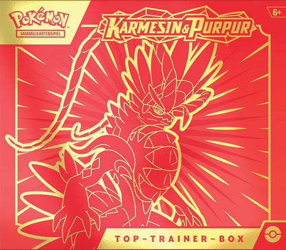 Pokemon - Top-Trainer-Box Karmesin & Purpur (Koraidon) (9 Boosterpacks & Premium-Zubehör)