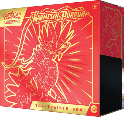Pokemon - Top-Trainer-Box Karmesin & Purpur (Koraidon) (9 Boosterpacks & Premium-Zubehör)