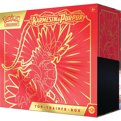 Pokemon - Top-Trainer-Box Karmesin & Purpur (Koraidon) (9 Boosterpacks & Premium-Zubehör)