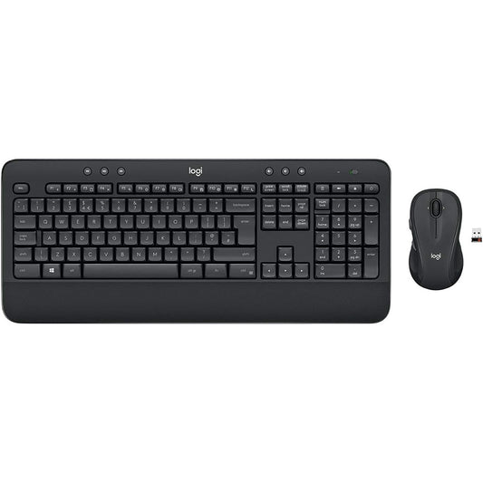 Logitech MK545 ADVANCED Wireless Keyboard and Mouse Combo - Volle Größe (100%) - Kabelgebunden - USB - QWERTZ - Schwarz - Maus enthalten