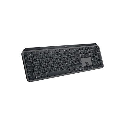 Logitech Tastatur MX KEYS S DE - kabellose ergonomische Tastatur mit LED-Beleuchtung und USB-Nano-Empfänger.
