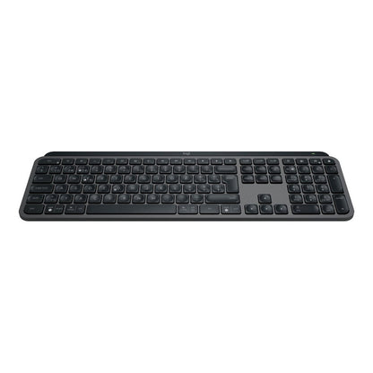 Logitech Tastatur MX KEYS S DE - kabellose, ergonomische Tastatur mit LED-Beleuchtung und USB-Nano-Empfänger.