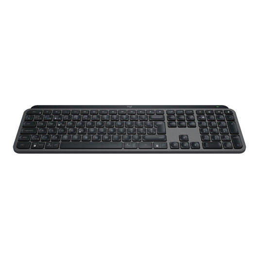 Logitech Tastatur MX KEYS S DE - kabellose, ergonomische Tastatur mit LED-Beleuchtung und USB-Nano-Empfänger.