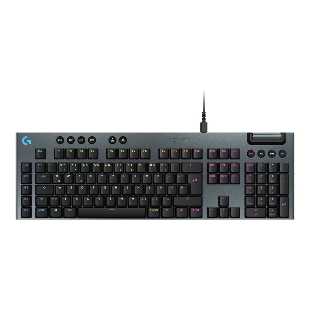 Logitech G G915 X, Kabelgebunden, USB, Mechanischer Switch, QWERTZ, RGB-LED, Schwarz - LOGITECH G915 X Wired - Gaming Keyboard