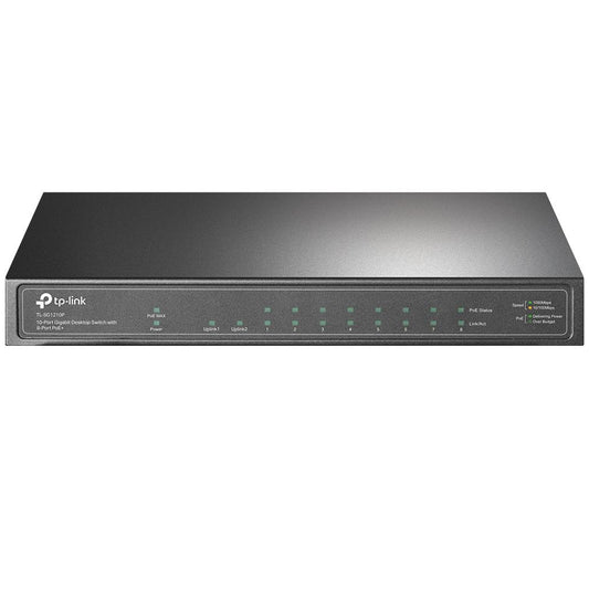 TP-LINK TL-SG1210P - Switch - unmanaged - 8 x 10/100/1000 (PoE+)