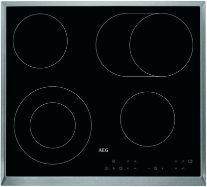 AEG HK634060XB - Schwarz - Integriert - 60 cm - Keramik - Glaskeramik - 4 Zone(n)