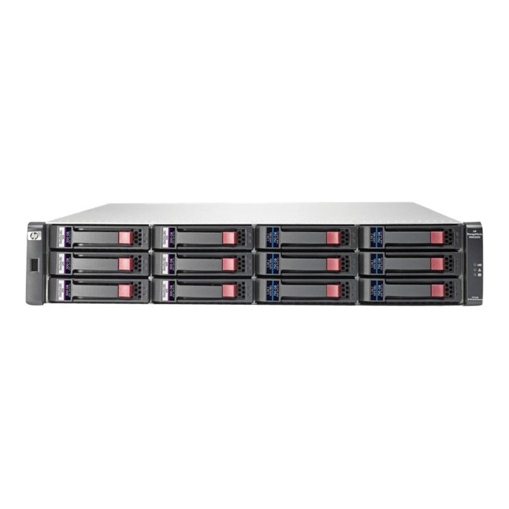 HPE StorageWorks Modular Smart Array 2012 3.5-in Drive Bay DC-power Chassis - Speichergehäuse - 12 Schächte (SATA-300 / SAS)