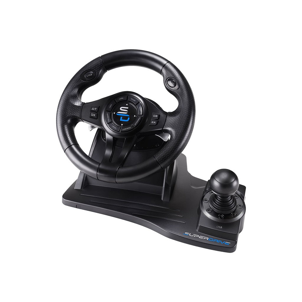SuBsonic SA5596-NG - Lenkrad + Pedale - PC - PlayStation 4 - Xbox One - Xbox Series X - 270° - Kabelgebunden - USB - Schwarz