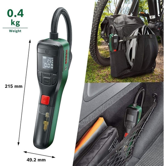 Bosch 0.603.947.000 - Fahrrad - Auto - Schlauchboote - 10 bar - 10 l/min - Schwarz - Grün - Rot - 150 - 150 Psi - USB Typ-C
