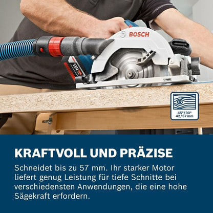 Bosch GKS 18V-57 G Professional - Schwarz - Blau - Grau - Rot - 16,5 cm - 3400 RPM - 5,7 cm - 2 cm - 4,2 cm