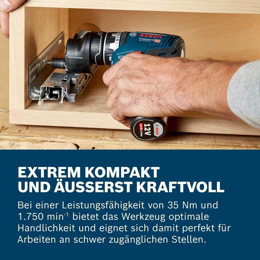 Bosch GSR 12V-35 FC - Handbohrmaschine - Ohne Schlüssel - Bürstenlos - 1 cm - 1750 RPM - 3,2 cm
