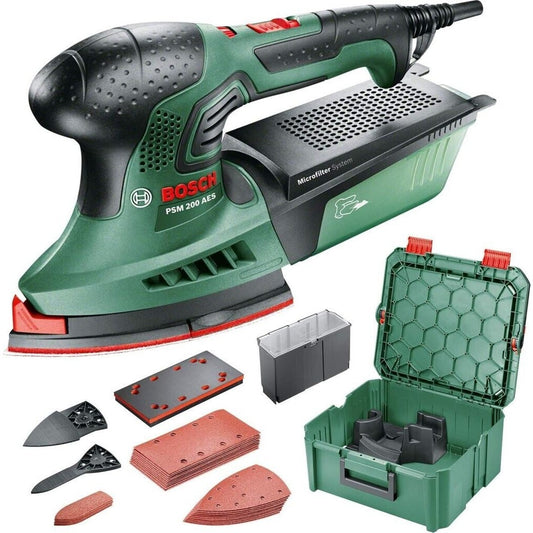 Bosch PSM 200 AES - Multischleifer - Schwarz - Grün - 6000 RPM - 26000 RPM - 1,8 mm - AC