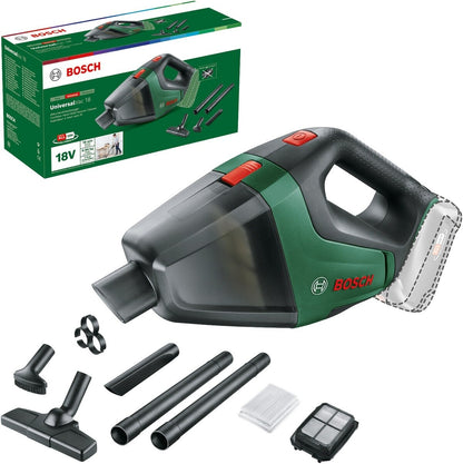 Bosch UniversalVac 18 - 2-in-1 stick vacuum - Beutellos - Schwarz - Grün - Trocken - Filterung - Teppich - Harter Boden