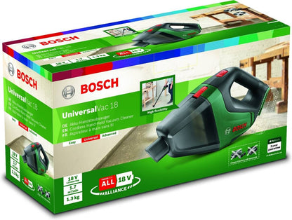 Bosch UniversalVac 18 - 2-in-1 stick vacuum - Beutellos - Schwarz - Grün - Trocken - Filterung - Teppich - Harter Boden