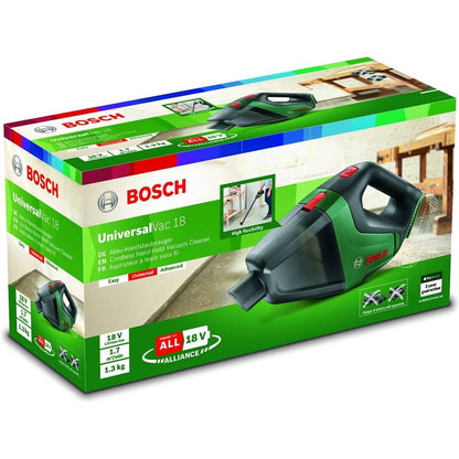 Bosch UniversalVac 18 - 2-in-1 stick vacuum - Beutellos - Schwarz - Grün - Trocken - Filterung - Teppich - Harter Boden